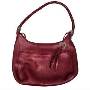 💓Brighton Barbados Ziptop Hobo Bag In Rasberry